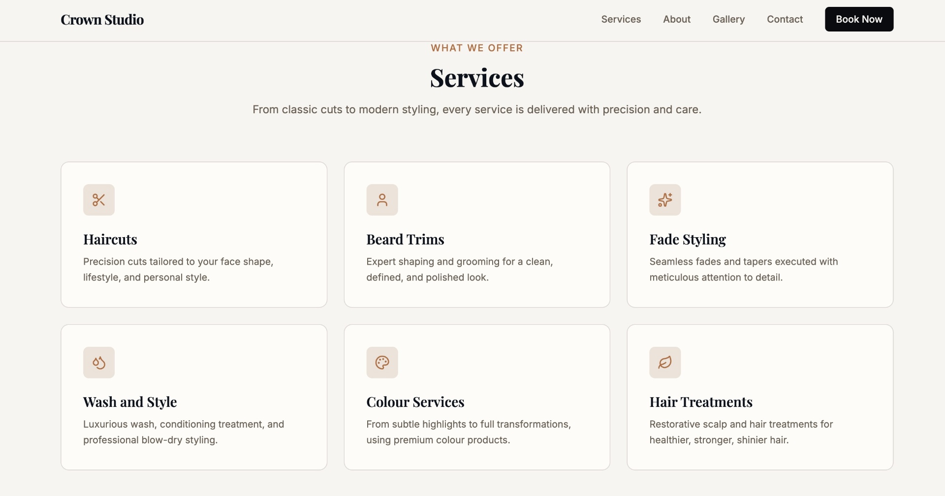 Crown Studio — services we offer