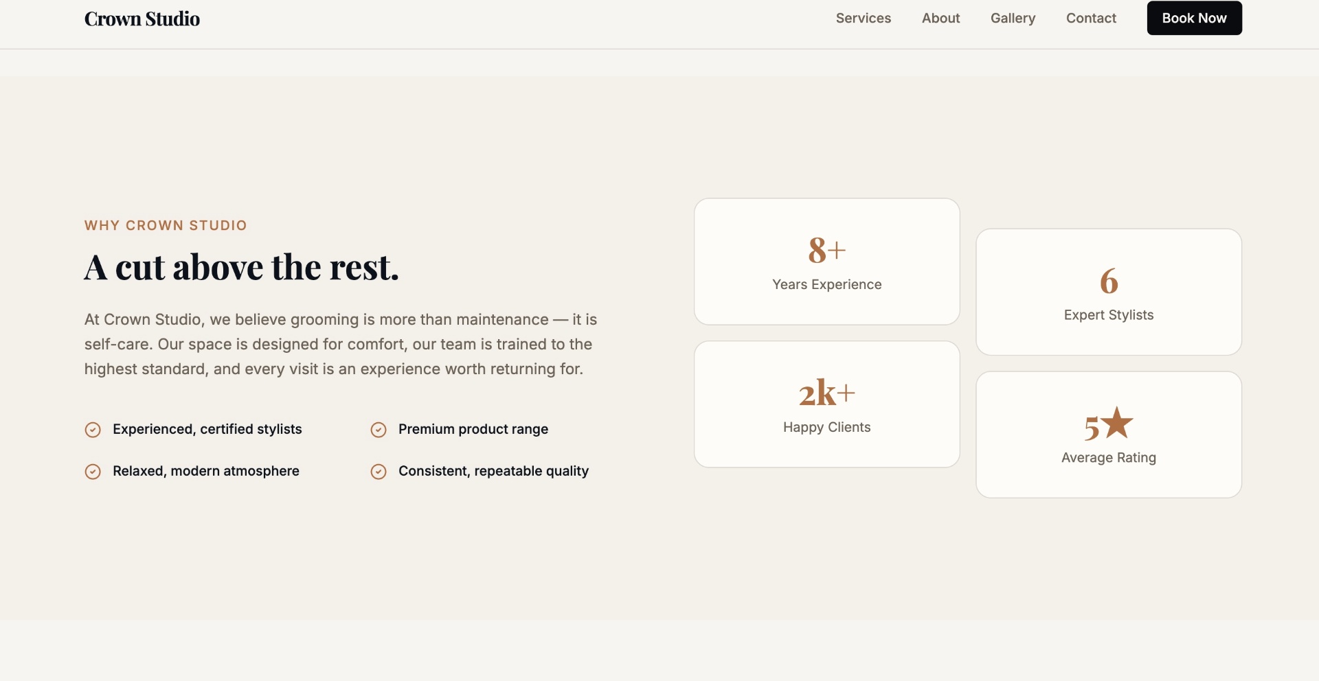 Crown Studio — why Crown Studio, a cut above the rest