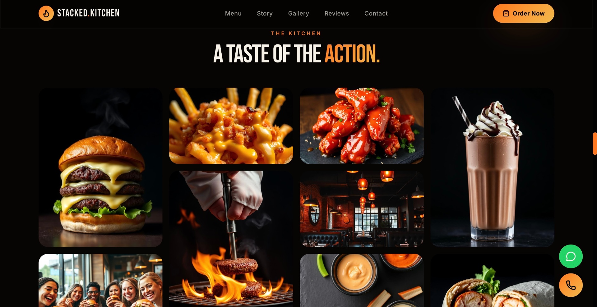 Stacked Kitchen — gallery, a taste of the action